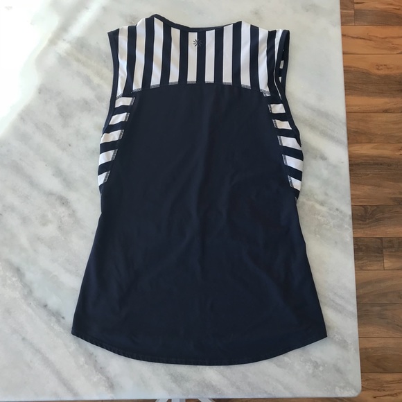 Athleta ocean stripe chi performance muscle tank - Picture 3 of 4